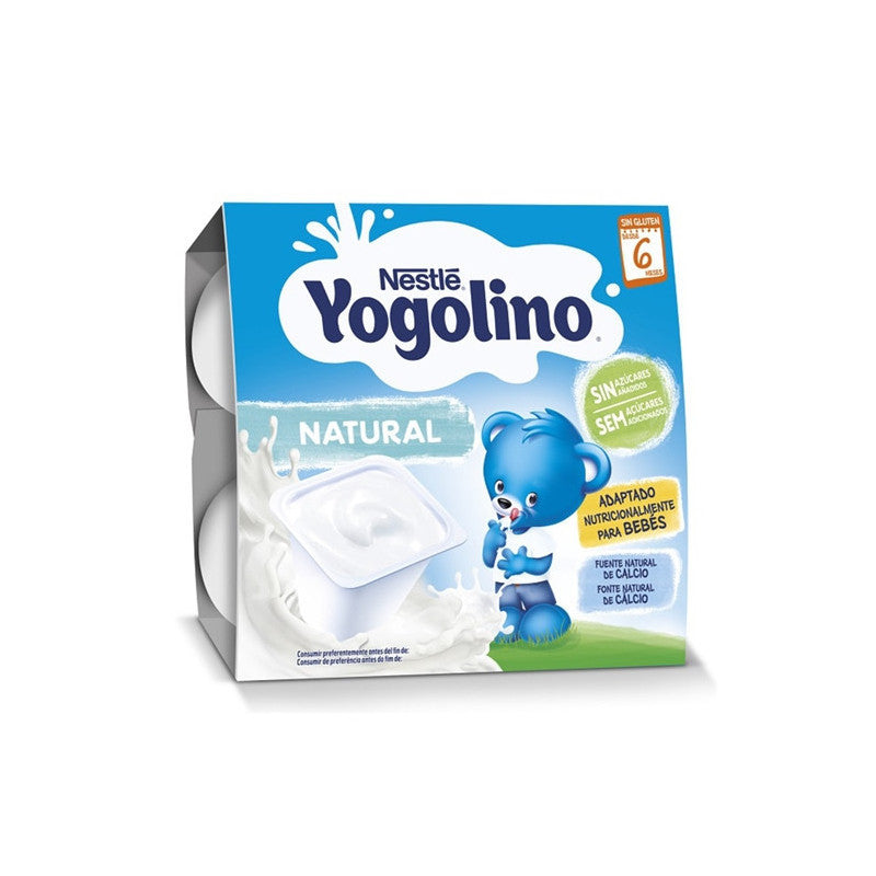 Nestlé Yogolino Natural Sem Açúcares Adicionados +6M 4x100g