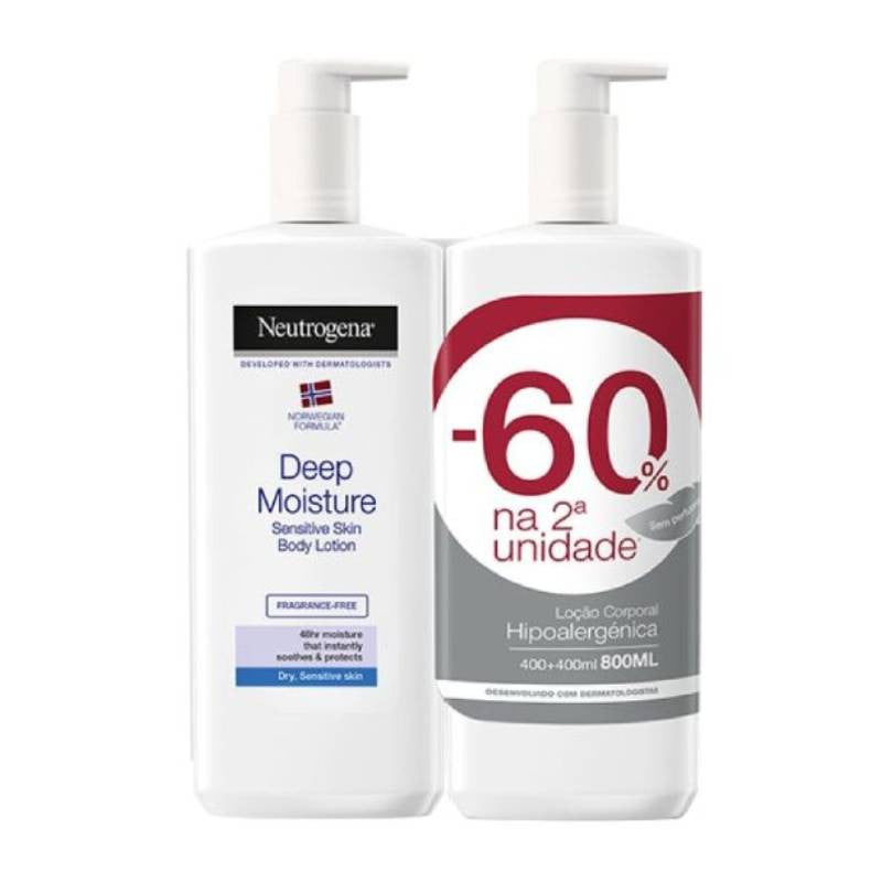 Neutrogena Corpo Loção Pele Seca Sensível Duo Preço Especial