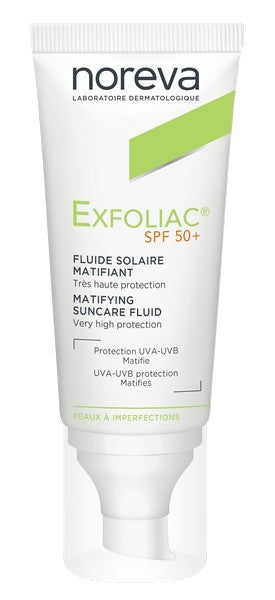 Noreva Exfoliac Fluido Solar Spf50+ 40 mL