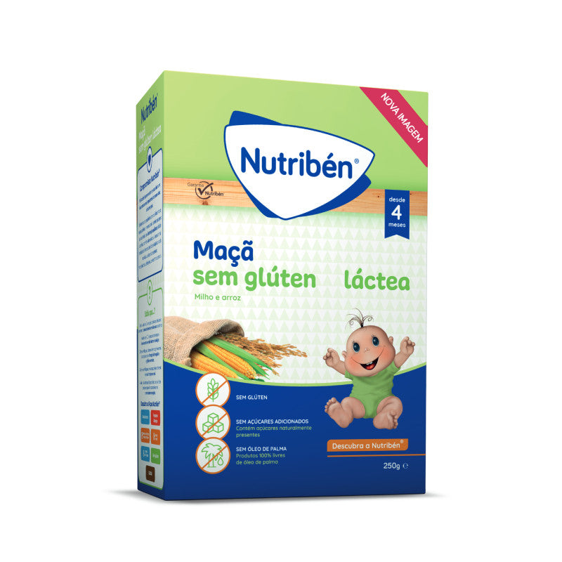 Nutribén Papa Láctea Maçã 250g +4M