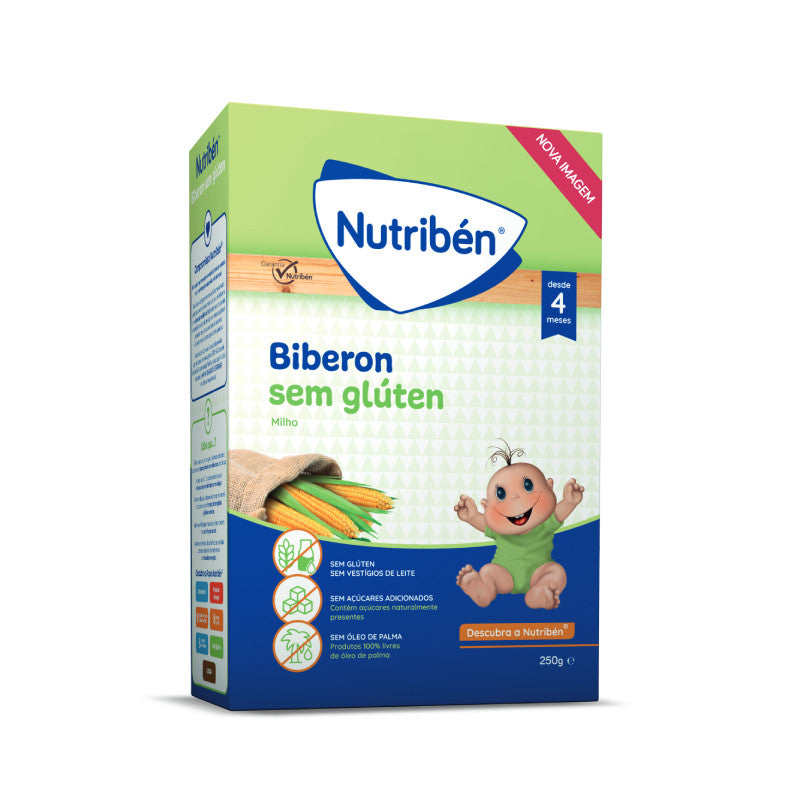 Nutribén Papa Não Láctea Biberon Sem Glúten 250g +4M