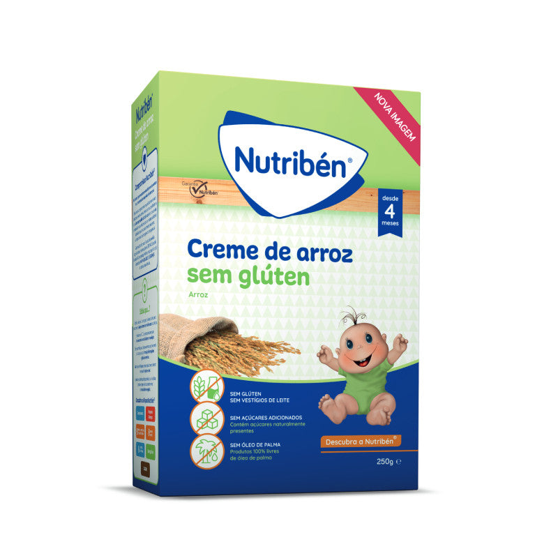 Nutribén Papa Não Láctea Creme de Arroz 250g +4M