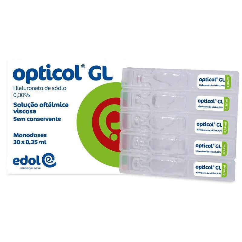 Opticol Gl Solução Oftálmica 0,30% 0,35mL X30