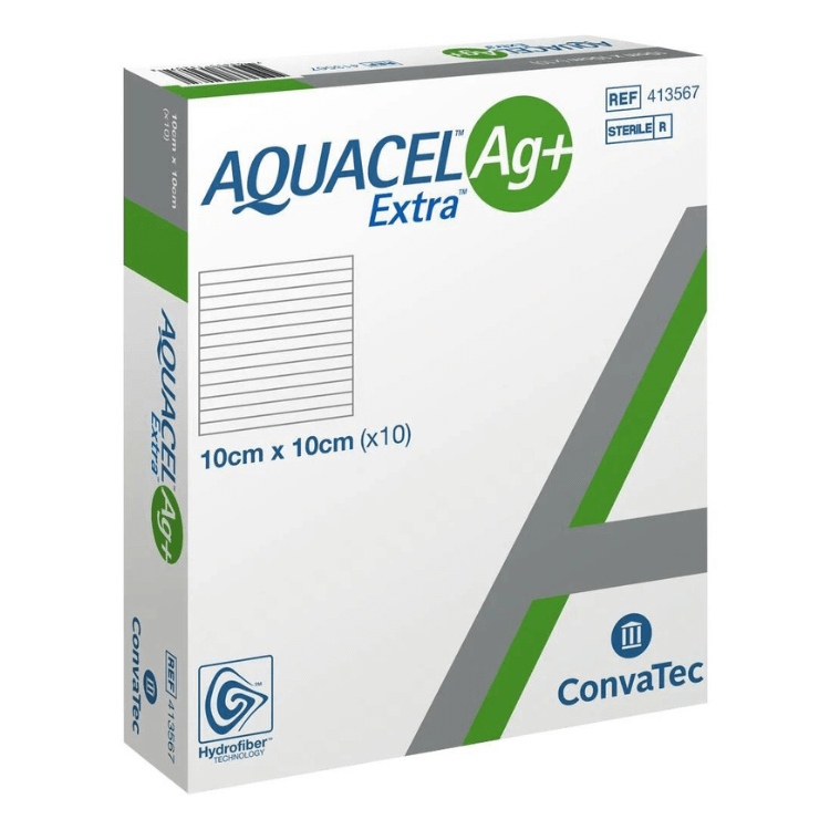 Aquacel Ag+ Extra Penso Esteril 10x10cm x10