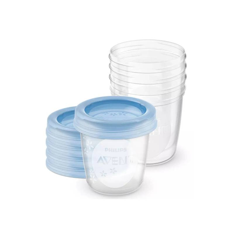 Avent Philips Rec Copo 180mL X 5 + 5 Tampas