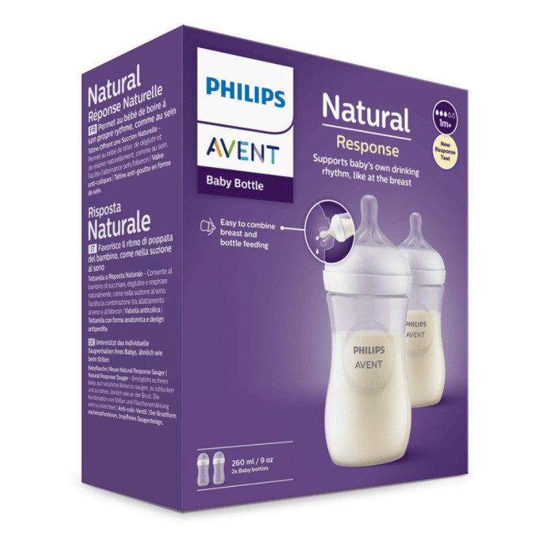 Philips Avent Natural Response Biberão Neutro Duo +1M 2x260ml