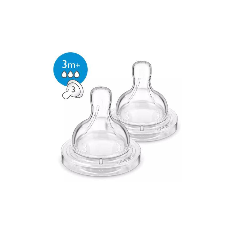 Avent Philips Tetina Silicone Fluxo Medio X 2