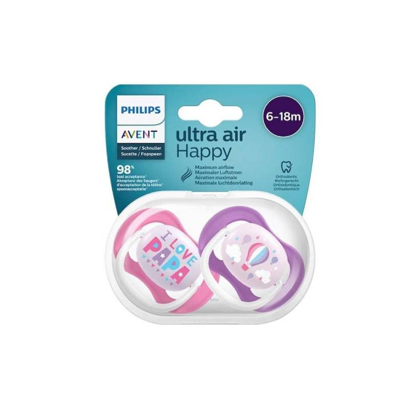 Philips Avent Ultra Air Happy Chupetas 6-18M