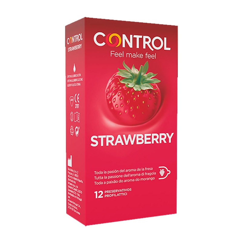 Control Strawberry Preservativos x12