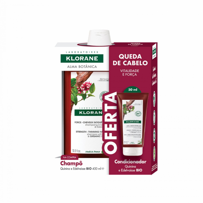 Klorane Capilar Champo Quinina Bio 400ml +Oferta Condicionador 50ml