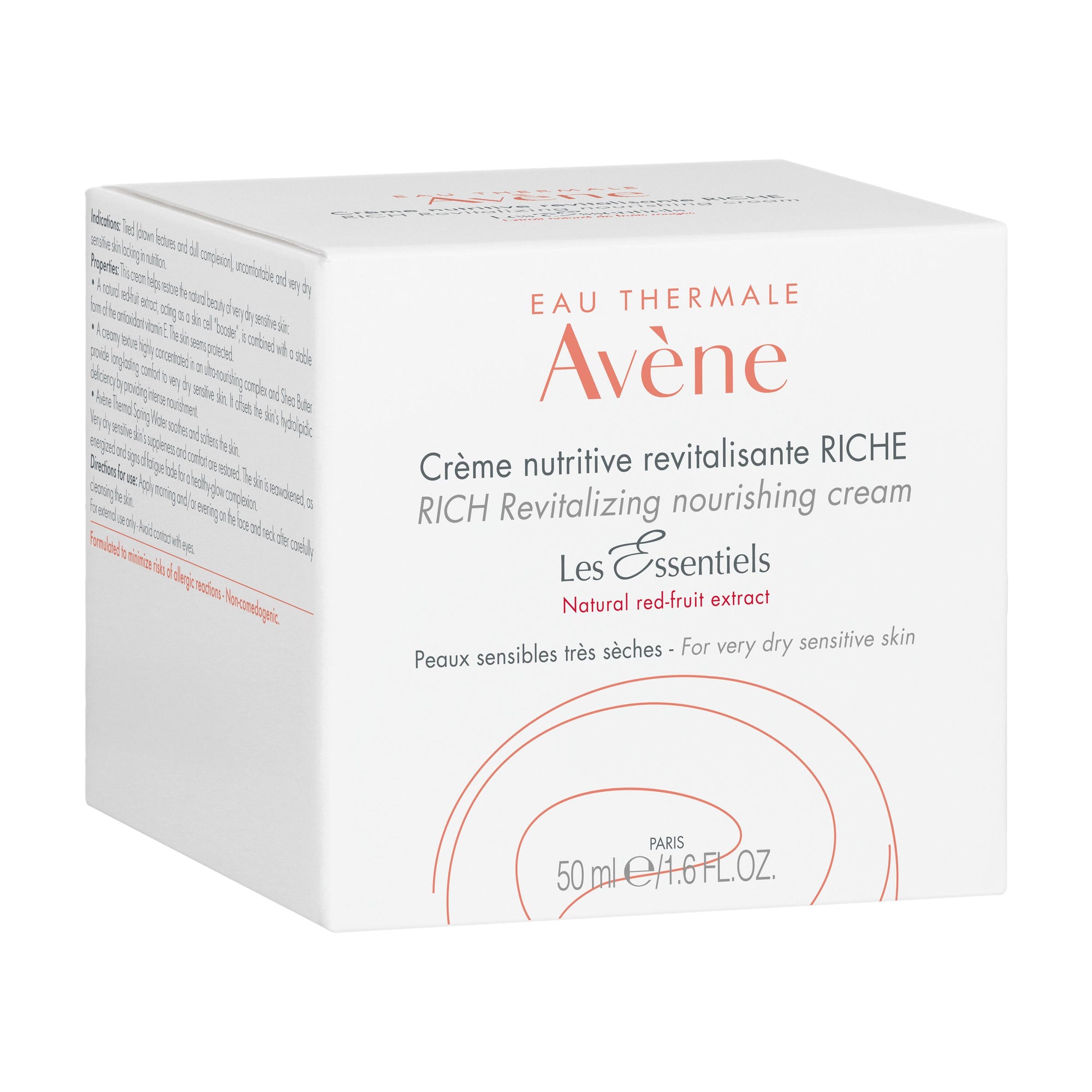 Avène Crema Nutritiva Revitalizante Rica Les Essentiels, piel muy seca deshidratada