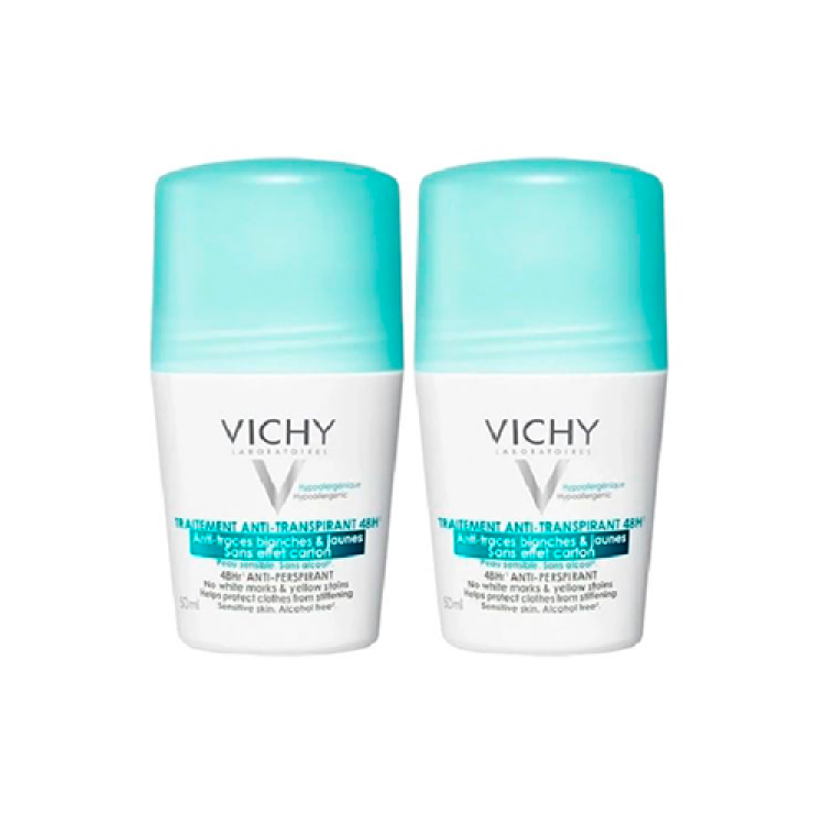 Vichy Deo Roll-On Antimancha 50ml -50% 2 Unidades