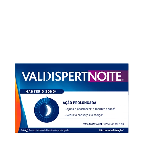 Valdispert Noite – Suplemento para dormir melhor e reduzir o cansaço, com Melatonina e Vitamina B6.