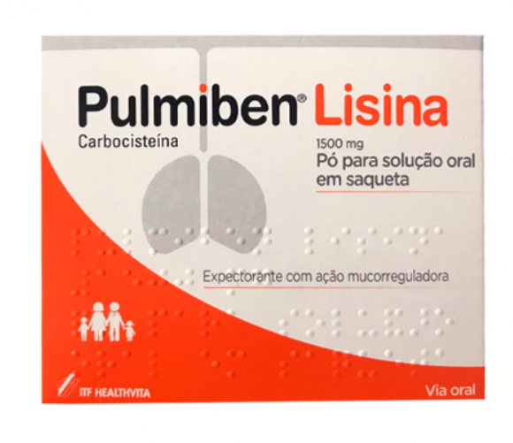 Pulmiben Lisina 1500mg x40 Pó Soluçao Oral Saquetas