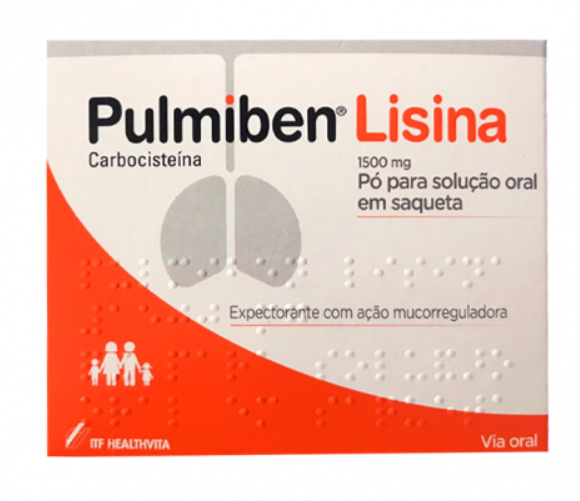 Pulmiben Lisina 1500mg 40 Saquetas