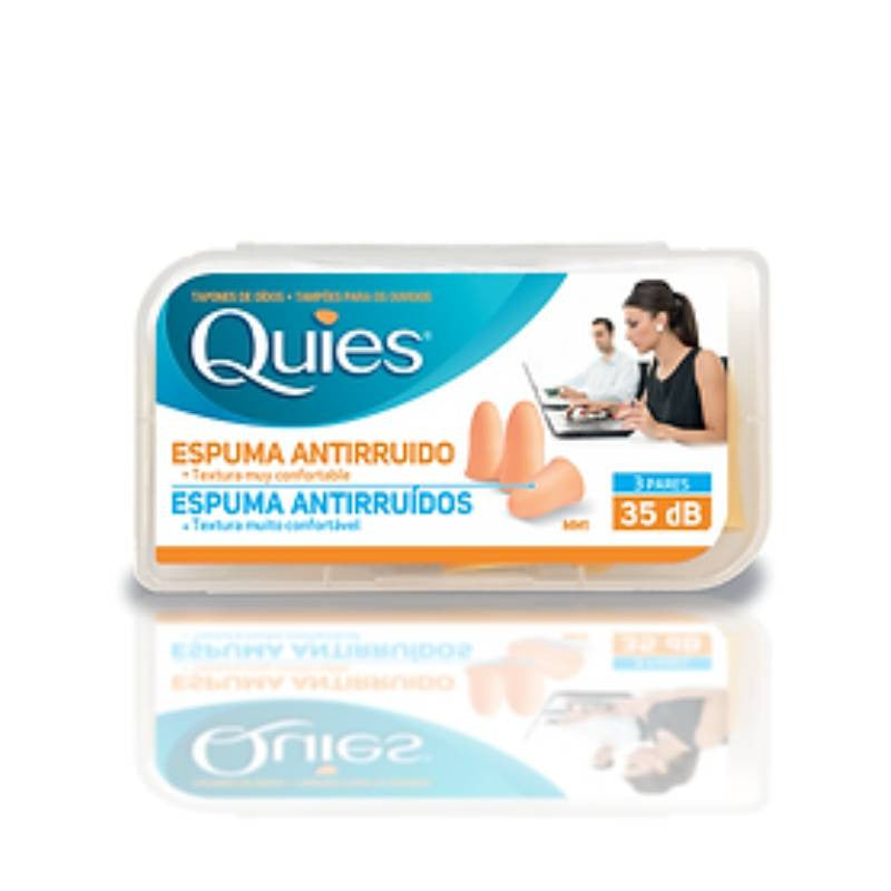 Quies Tampão Espuma Anti Ruido 3 Pares