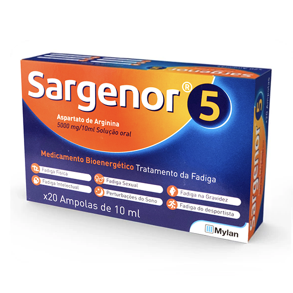 Sargenor 5 x 20 ampolas