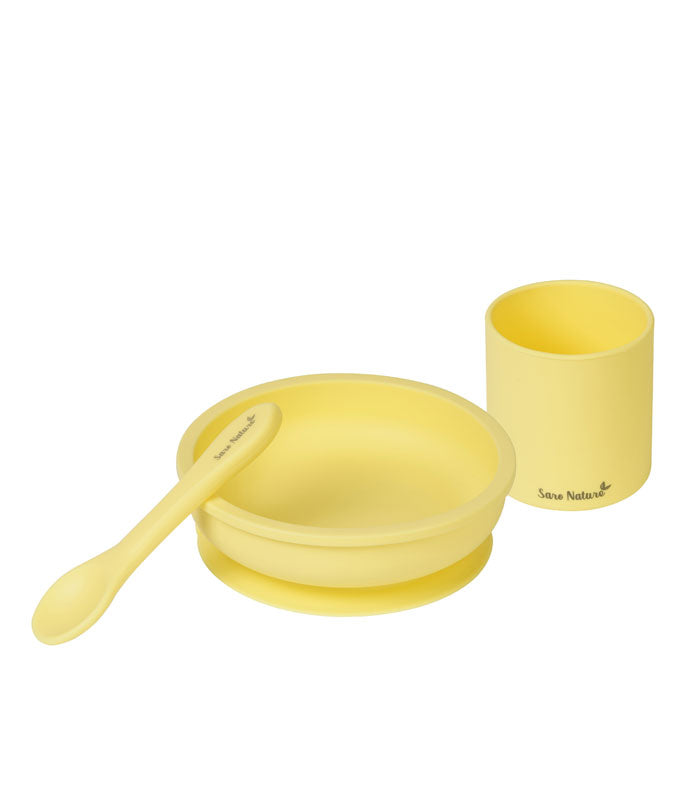 Saro Set Alimentacao Party Amarelo Ref. 1741