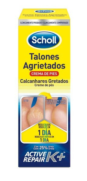 Scholl Creme Calcanhares Gretados