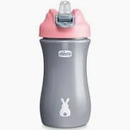 Chicco Vaso Pop-Up 350ml Rosa 2A+