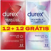 DUREX INVIS EXTR LUB+SENS CONT TOT12+12