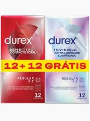 DUREX INVIS EXTR LUB+SENS CONT TOT12+12