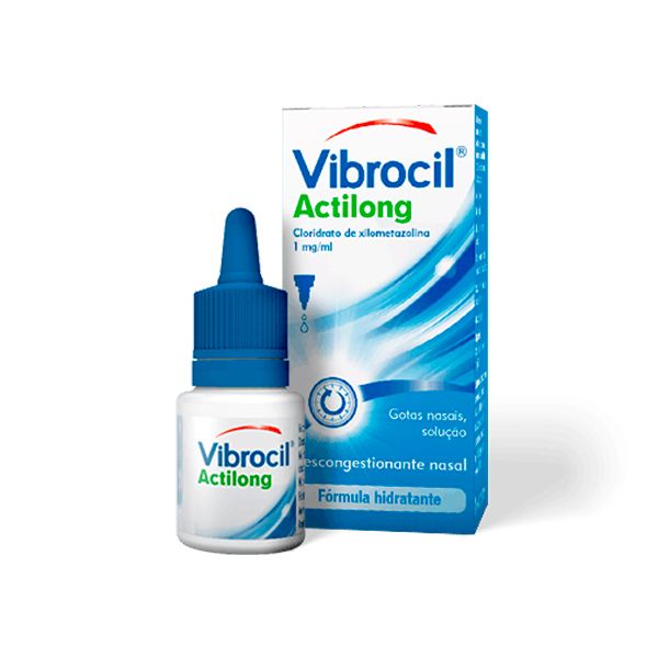 Vibrocil 1 mg/ml Gotas Nasais 10 mL – tratamento da congestão nasal e rinite