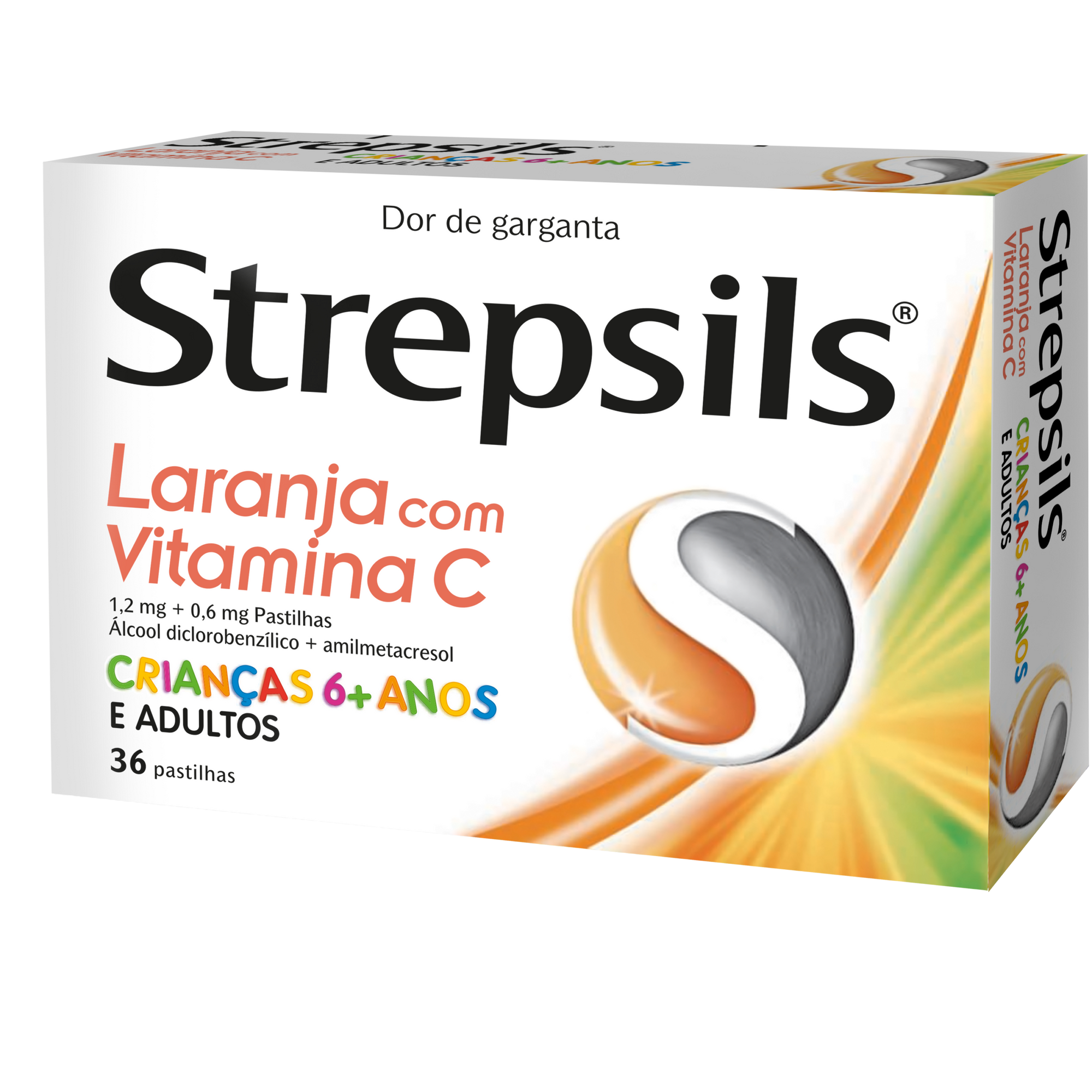 Strepsils Laranja com Vitamina C x 36 Pst