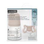 Suavinex Conjunto Biberão Anti-Cólica 180ml + Chupeta -2/2M Medium ZERO.ZERO