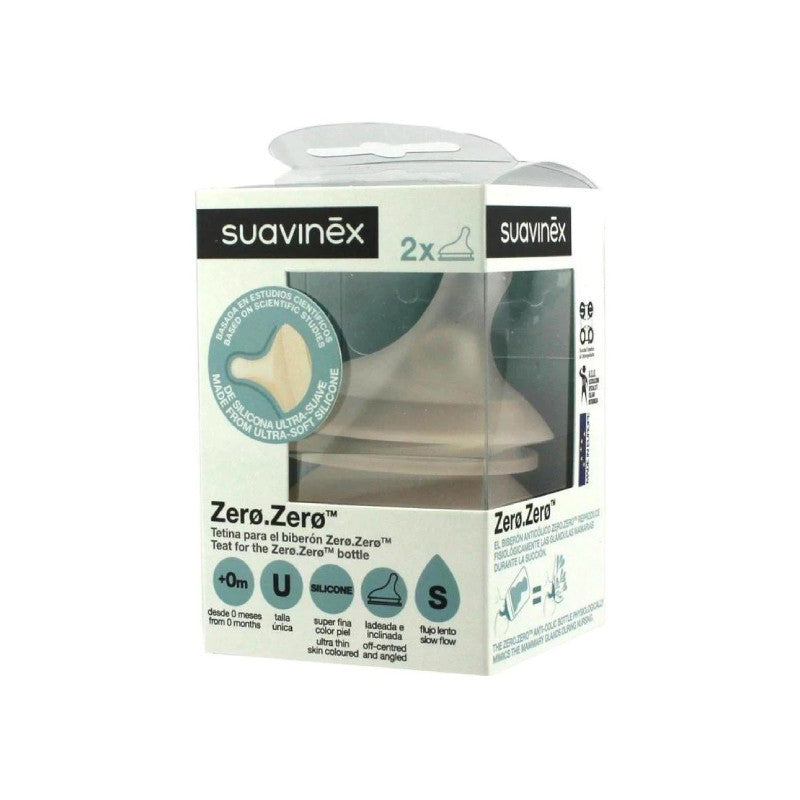 Suavinex Zero.Zero Tetina Fluxo Lento S +0M