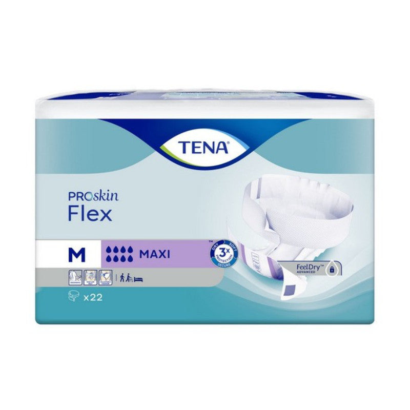 TENA ProSkin Flex Maxi M Fraldas x22