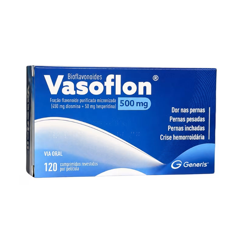 Bioflavonóides Vasoflon 500 mg Comp Rev 120