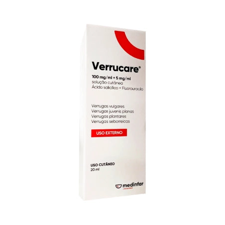 Verrucare 5 mg/ml + 100 mg/ml Solução Cutânea 20 mL