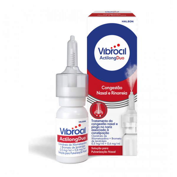Vibrocil ActilongDuo 10 mL – spray nasal para congestão e corrimento nasal