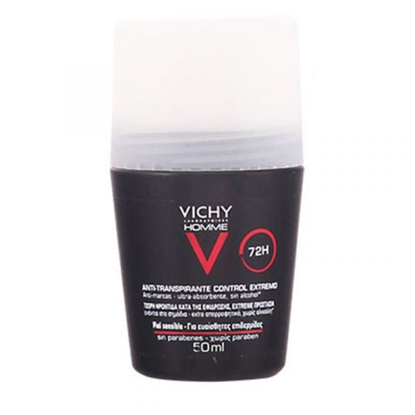 Vichy Homme Desodorizante Antitranspirante Roll-On Controlo Extremo 72H 50mL