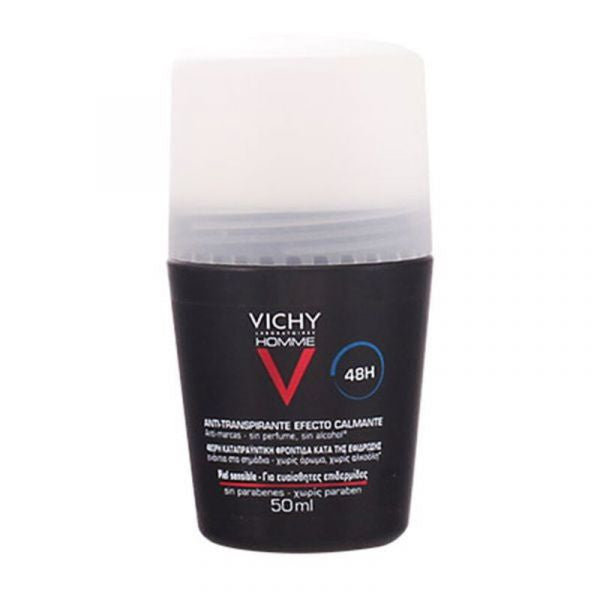 Vichy Homme Desodorizante Antitranspirante Roll-On Pele Sensivel 48H 50mL