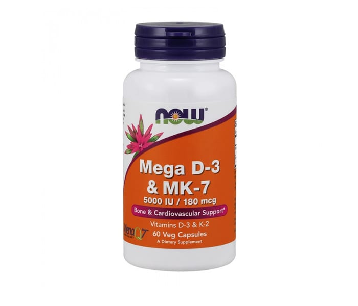 Vitamina D3 + vit MK7 (60caps) | Now Foods