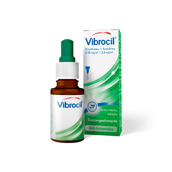 Vibrocil Gotas Nasais 15 mL – tratamento para congestão e corrimento nasal
